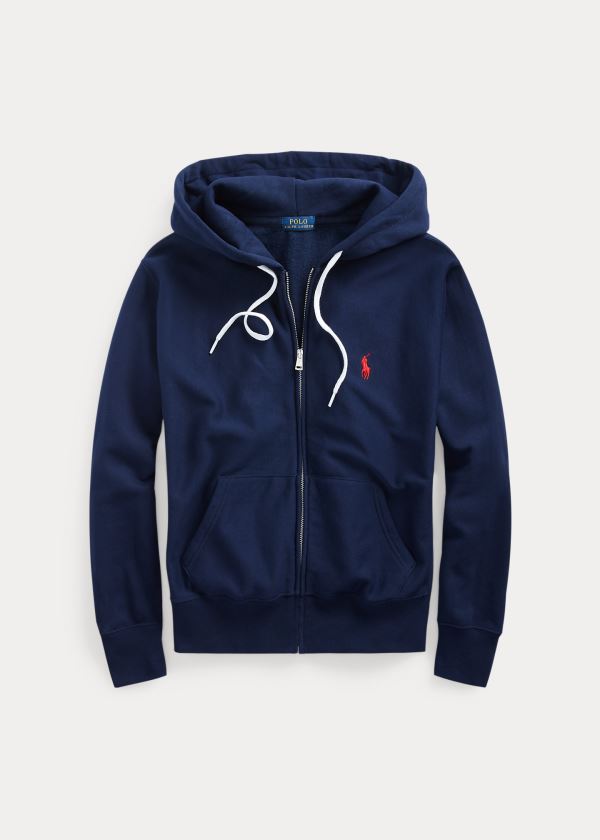 Polo Ralph Lauren Fleece Full-Zip Hættetrøje Dame Danmark (NRXBE7126)